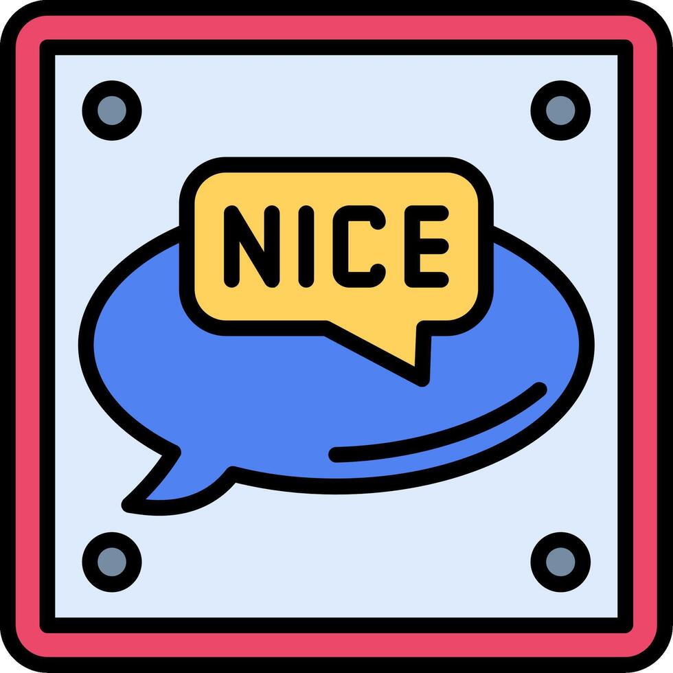Nice Line Filled Icon vector