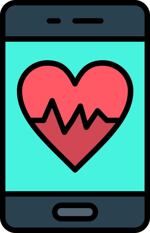 App Line Filled Icon vector