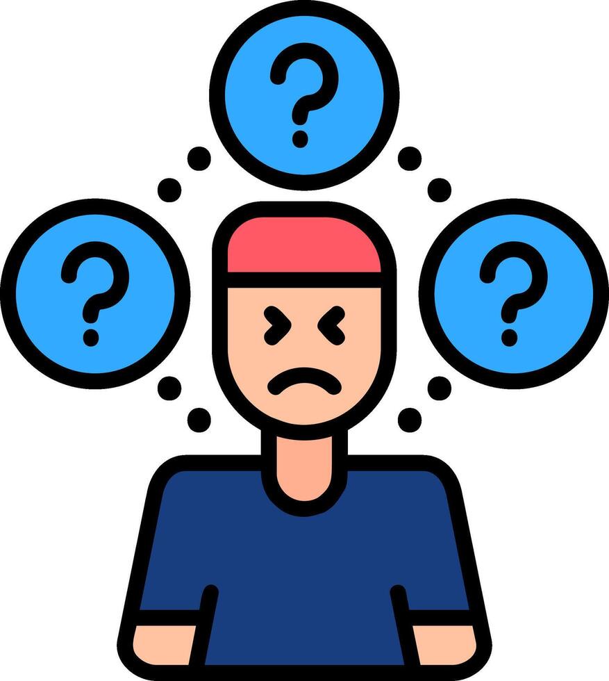 Memory Line Filled Icon vector