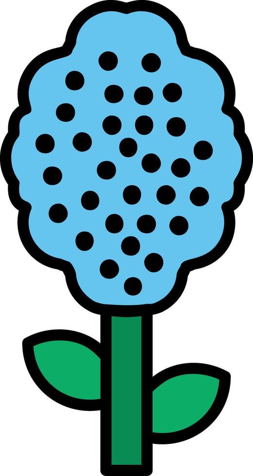 Hyacinth Line Filled Icon vector