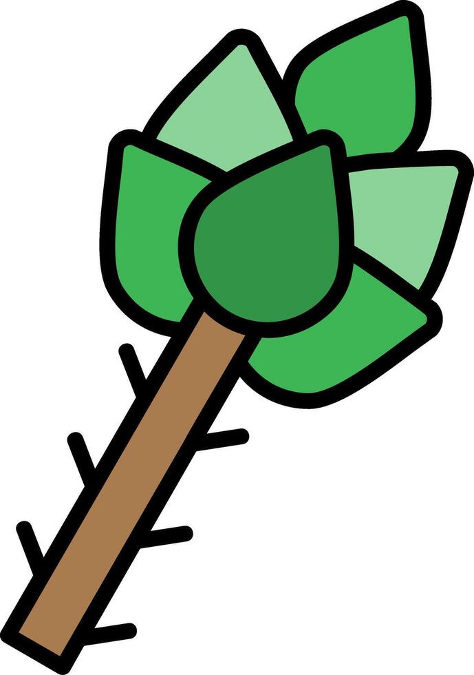 Wasabi Line Filled Icon vector