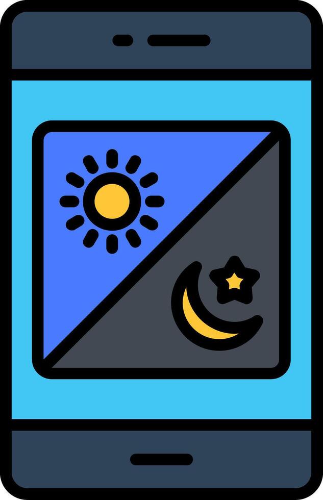 App Line Filled Icon vector