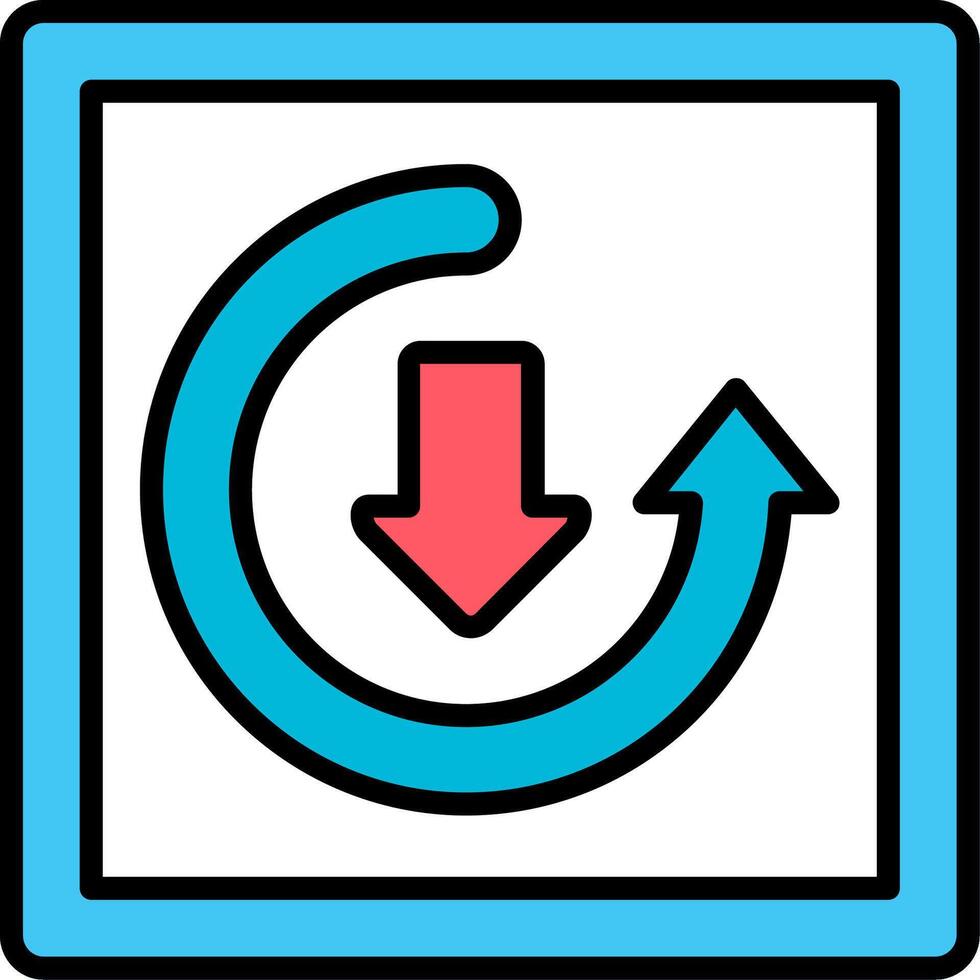 Update Line Filled Icon vector