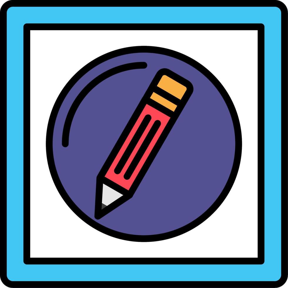 Edit Line Filled Icon vector