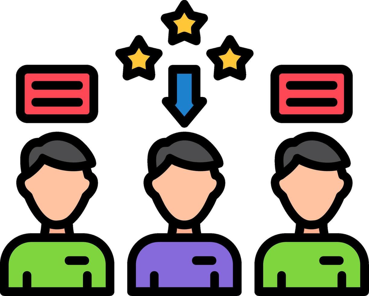 Hiring Line Filled Icon vector