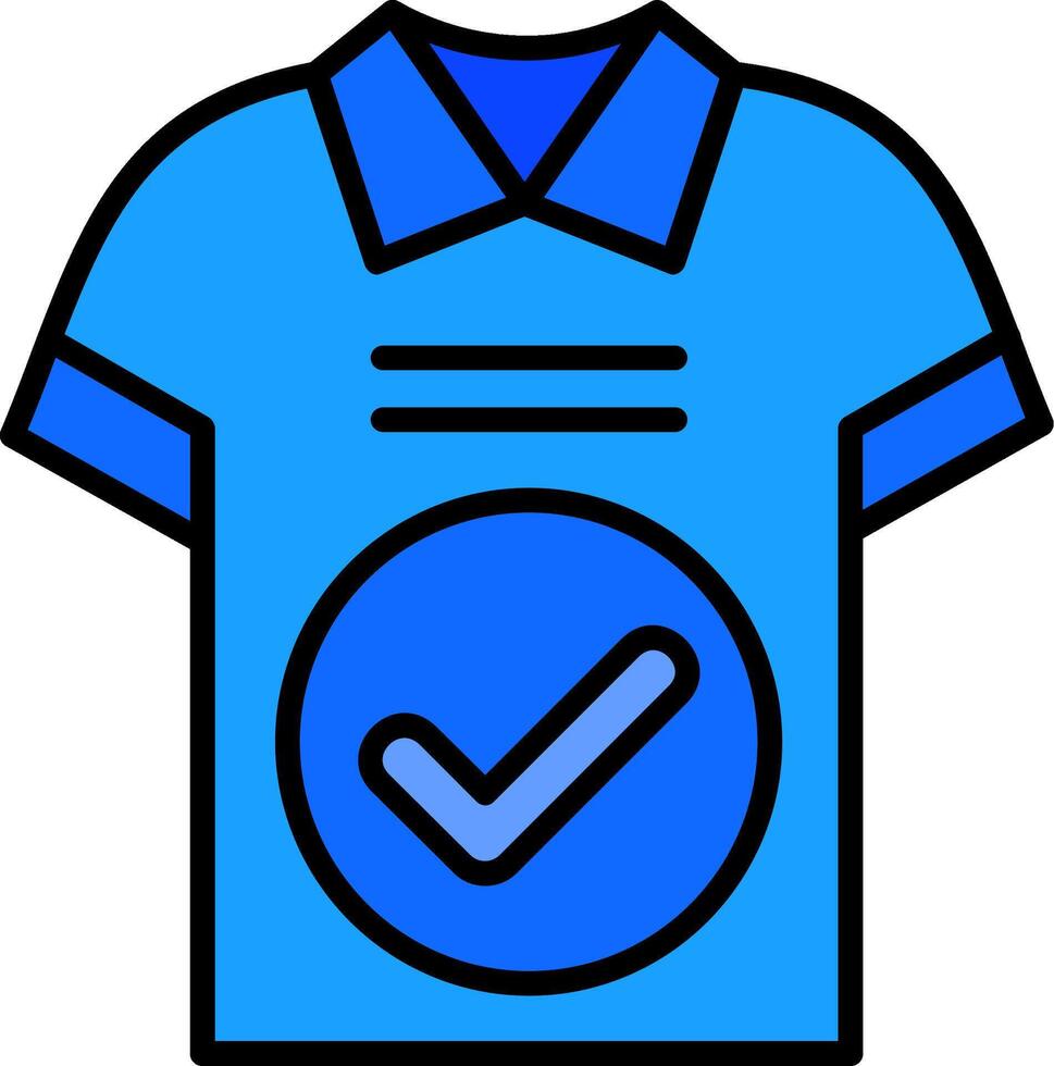 Tshirt Line Filled Icon vector