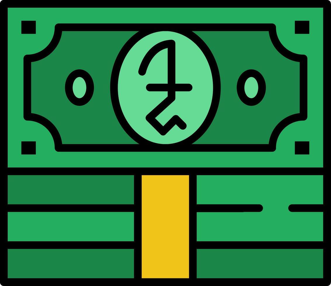 Riel Line Filled Icon vector