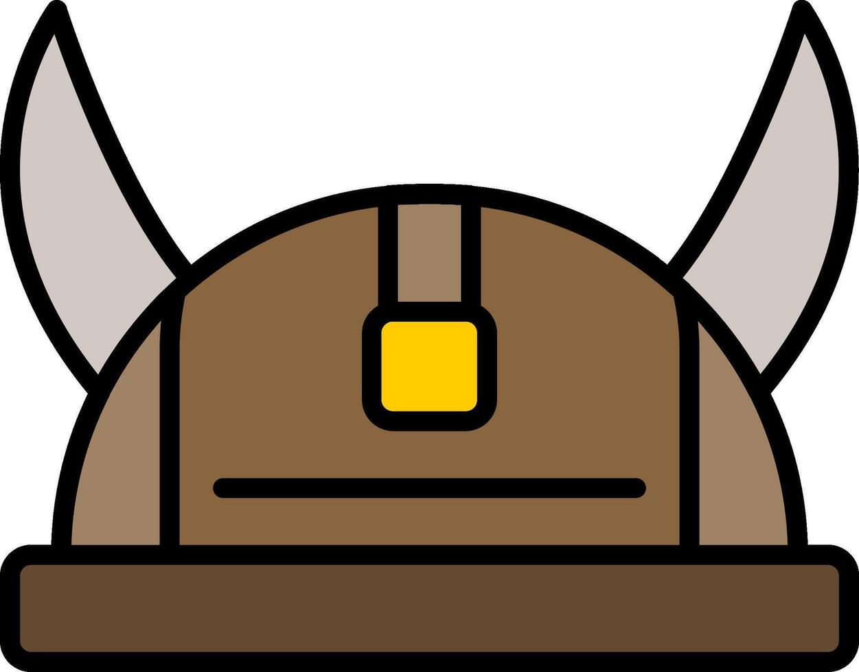 Viking Line Filled Icon vector