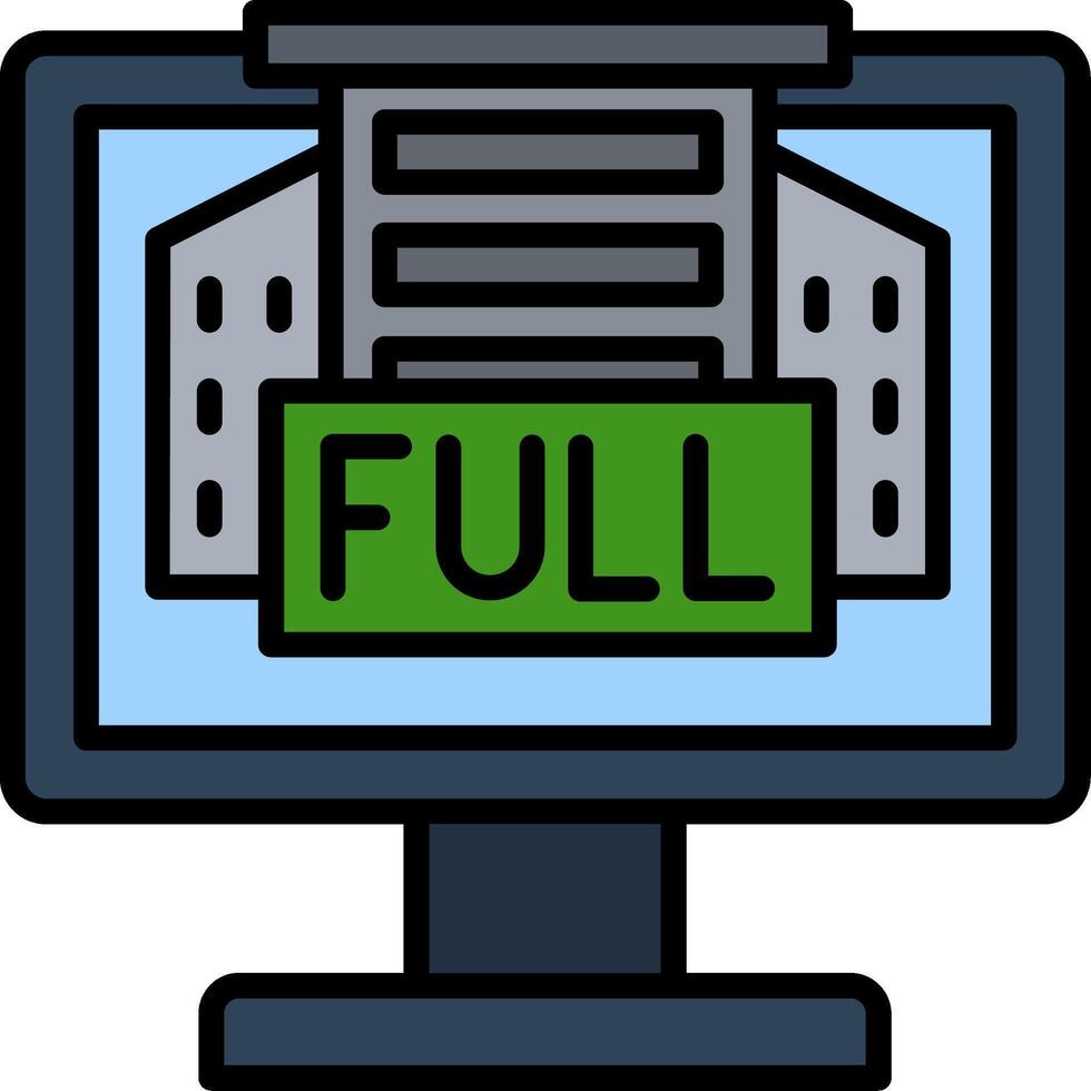 Full Line Filled Icon vector