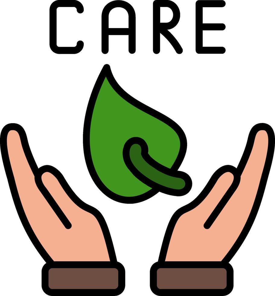 Care Line Filled Icon vector
