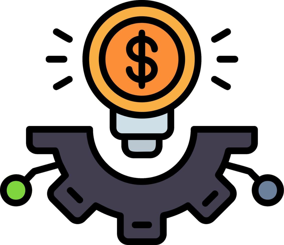 Analysis Line Filled Icon vector