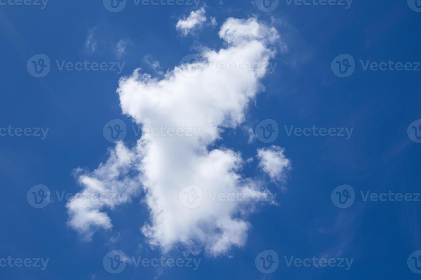Blue sky background with tiny clouds, Nature cloud blue sky background, Blue Sky with Fluffy White Clouds on a Sunny Summer Day photo