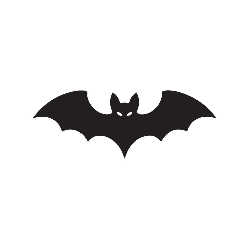 bat flying halloween isolated icon illustration design vector
