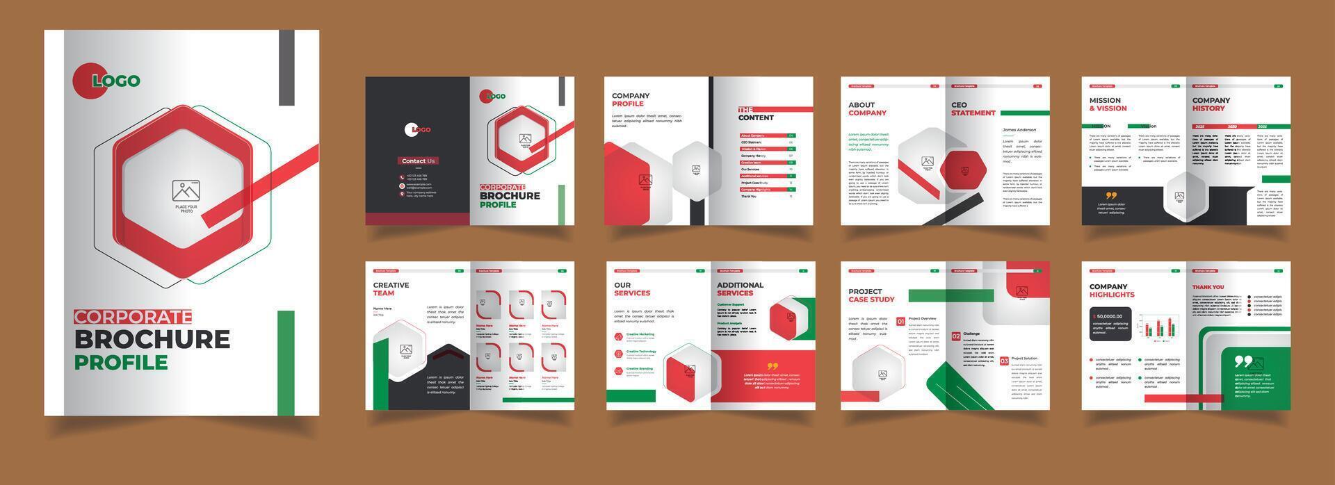 Business Brochure Design Corporate Brochure Template vector