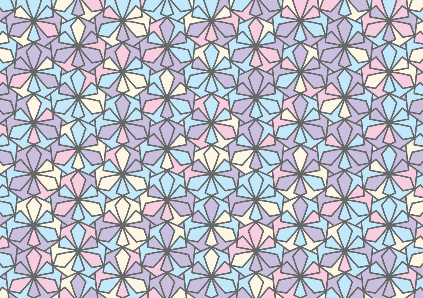 Soft pattern geometry pastel art background vector