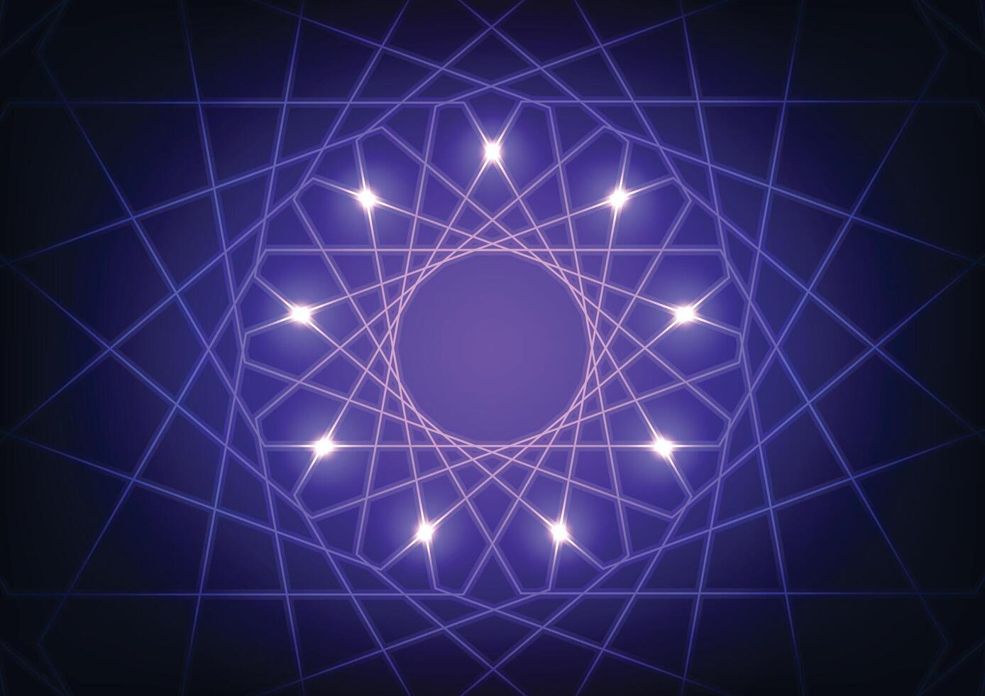 Violet blue circle digital light graphics background vector