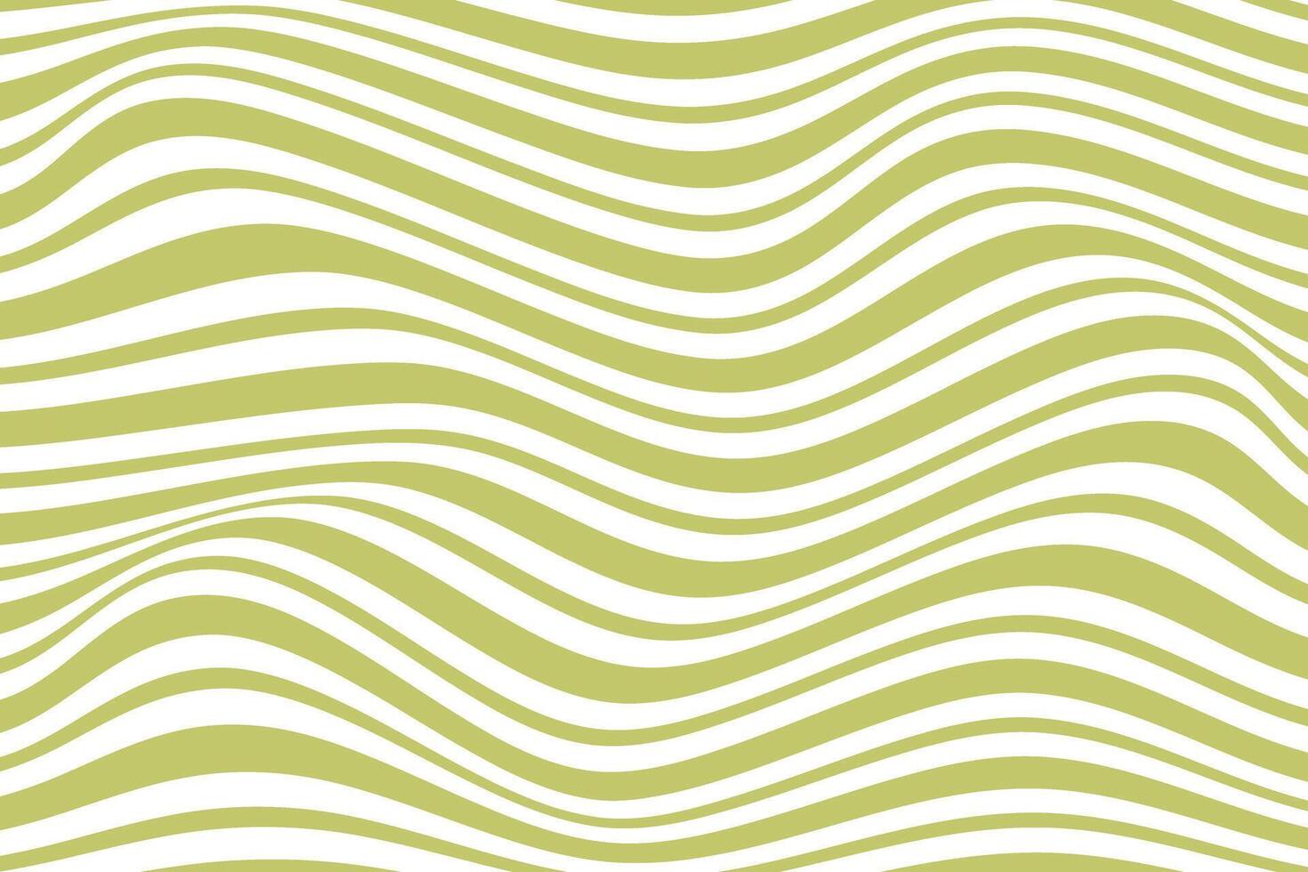 simple abstract olive color horizontal wavy distort line pattern a green background with wavy lines. vector