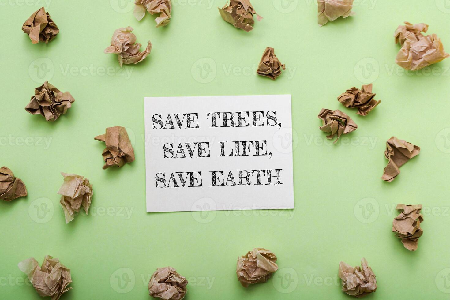 Save trees, save life, save earth photo