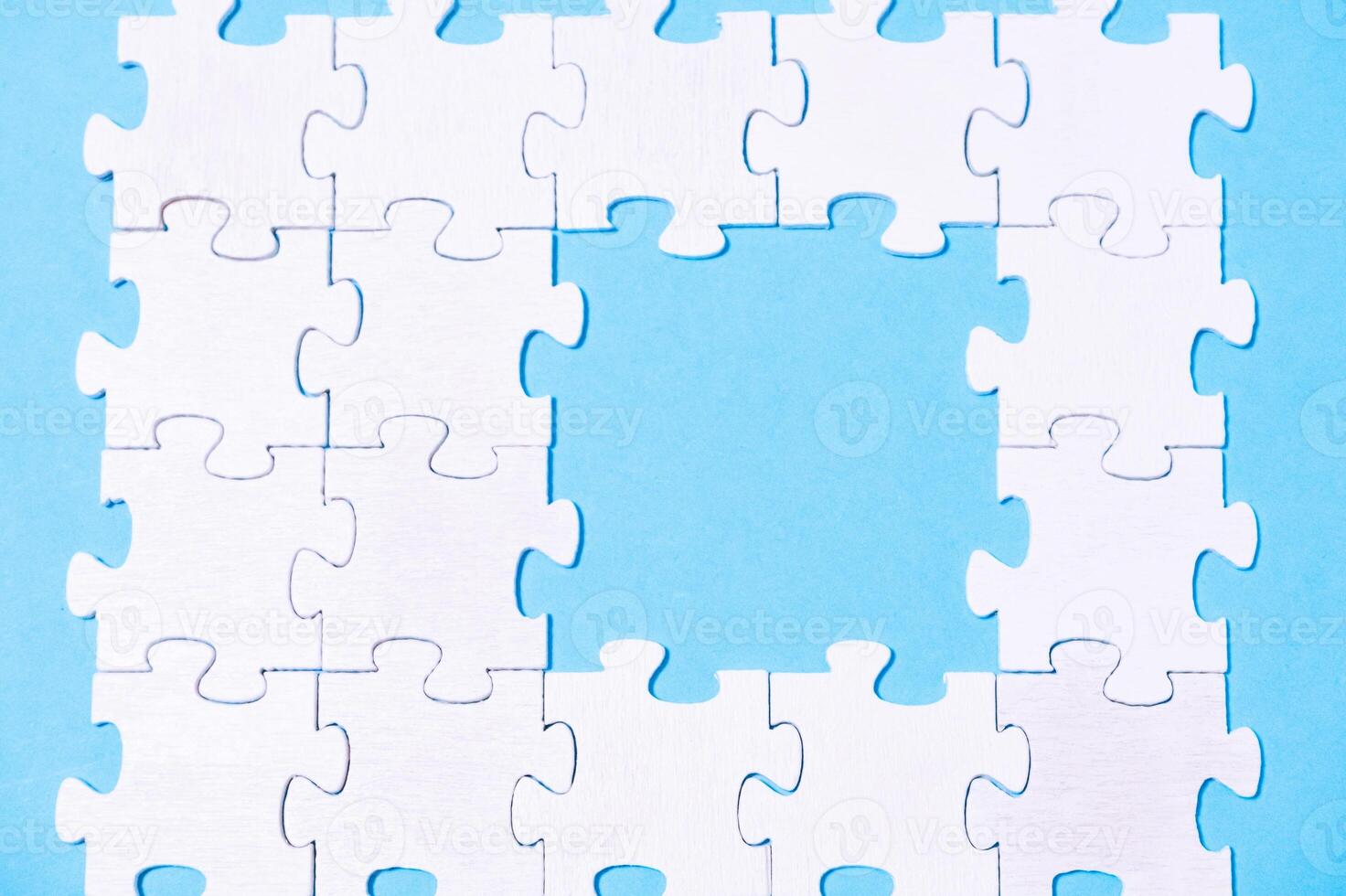 Puzzle with a missing piece photo