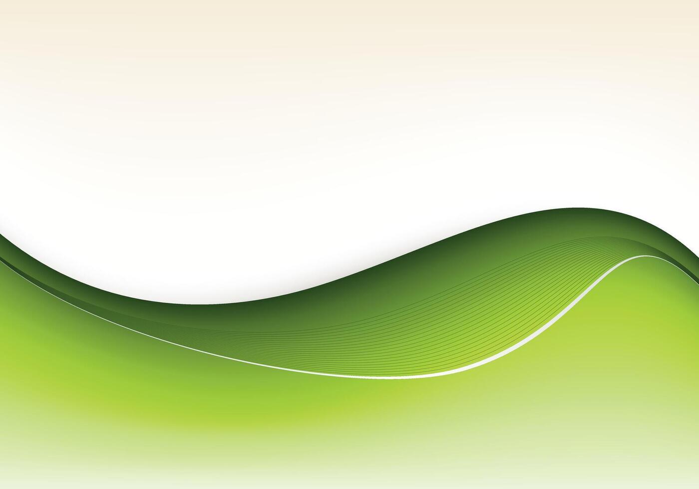 vibrant green wave abstract background with subtle curves and gradient shading vector
