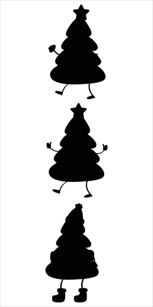 Plain Christmas Tree Icon Design for Holiday Themes vector