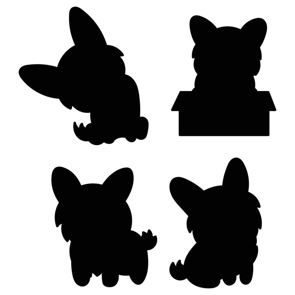 Dog Silhouette Icon for Logos and Creative Designs vector
