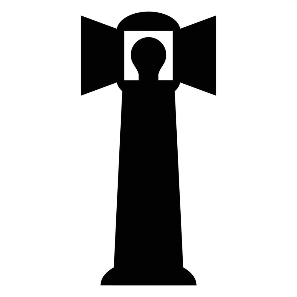 Lighthouse Icon for Coastal Navigation and Maritime Design vector