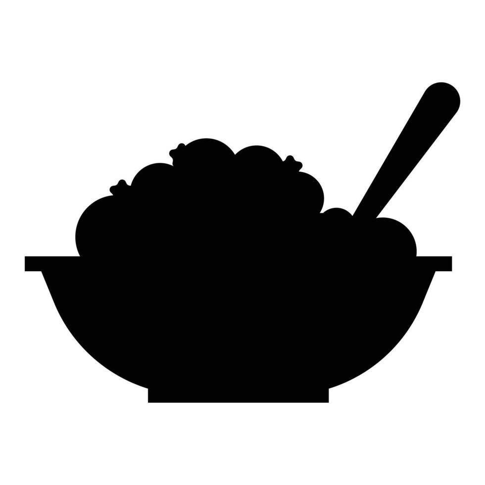 Cereal Flakes Icon for Breakfast and Food Design vector