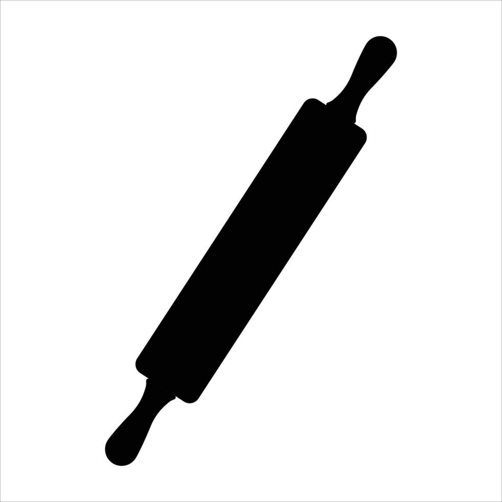 Rolling Pin Icon for Baking and Kitchen Tools Design vector