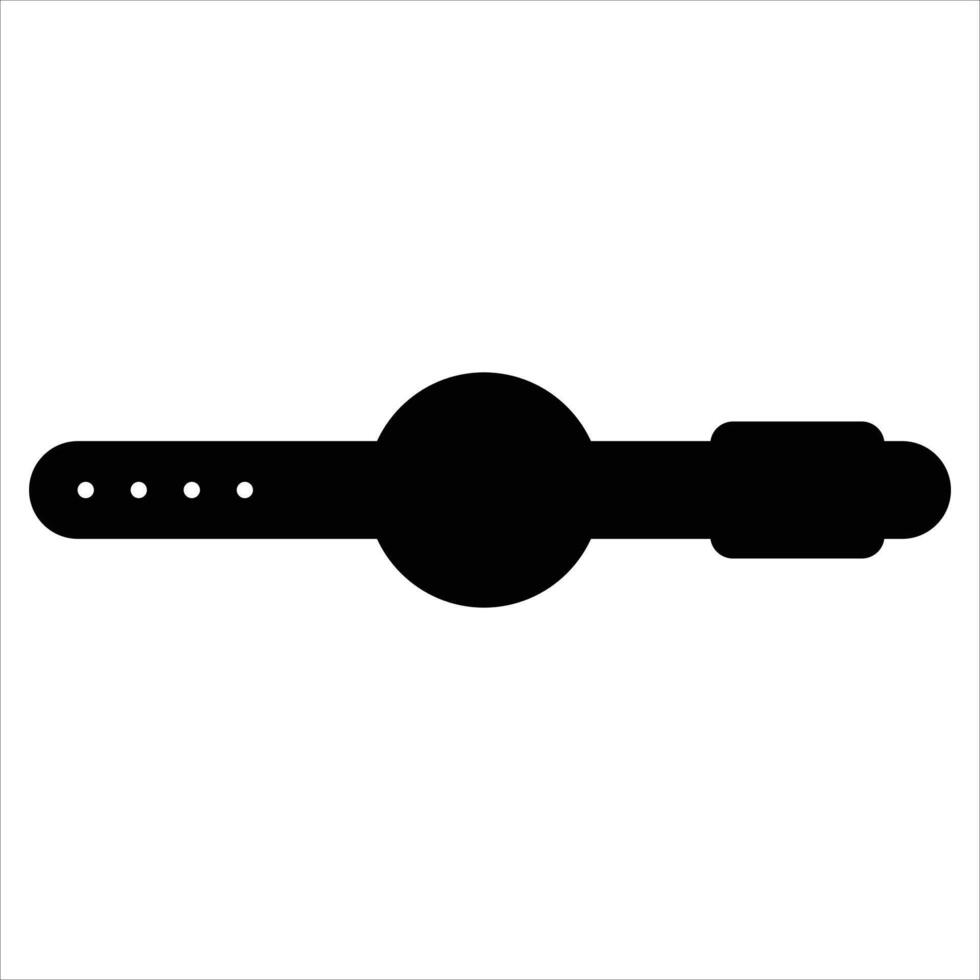 Wrist Watch Icon for Timepiece and Accessories Design vector