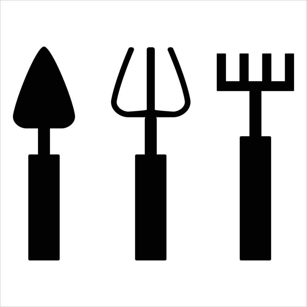 Garden Tool Icon for Outdoor Planting and Landscaping Design vector