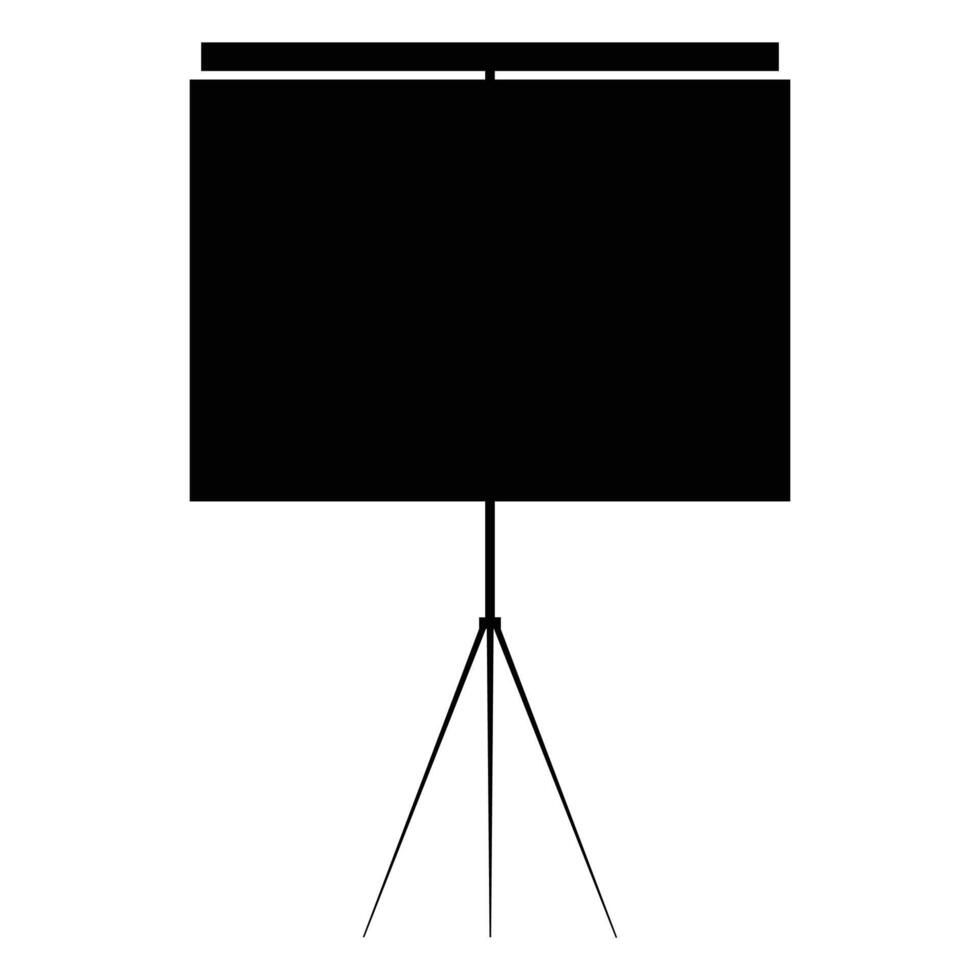 Projector Screen Icon for Presentation and Cinema Design vector
