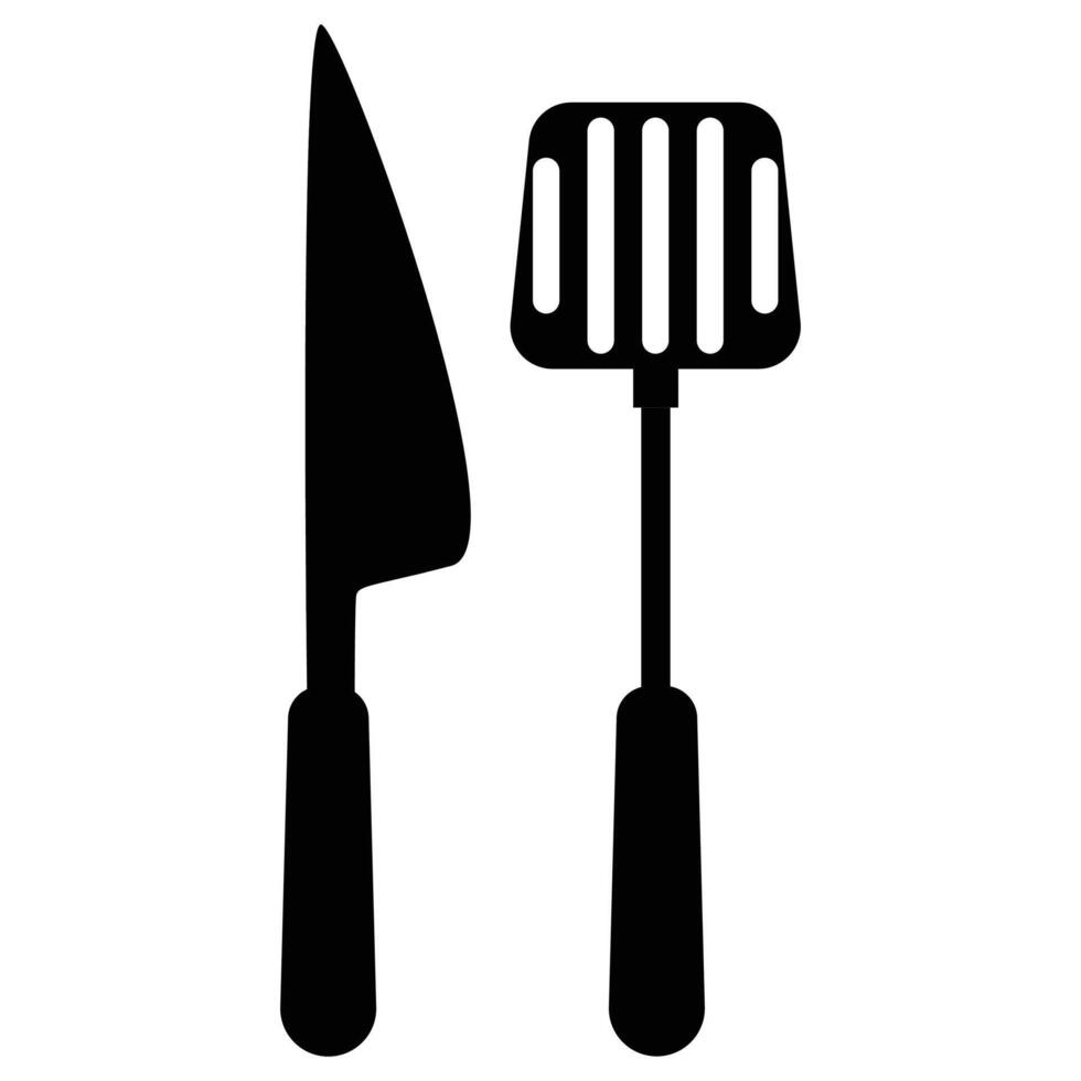 BBQ and Grill Tools Icon for Outdoor Cooking and Barbecue Design vector