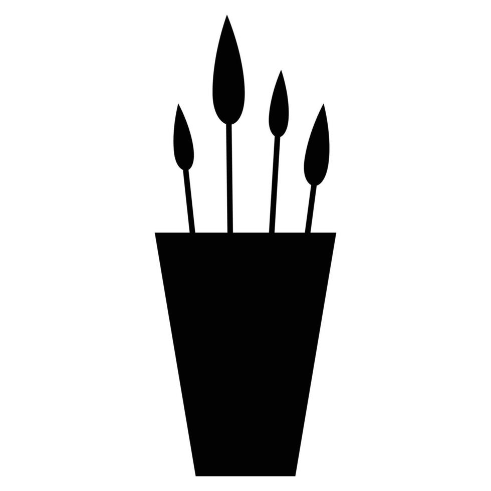 Paint Brush Icon for Art and Creative Design Projects vector