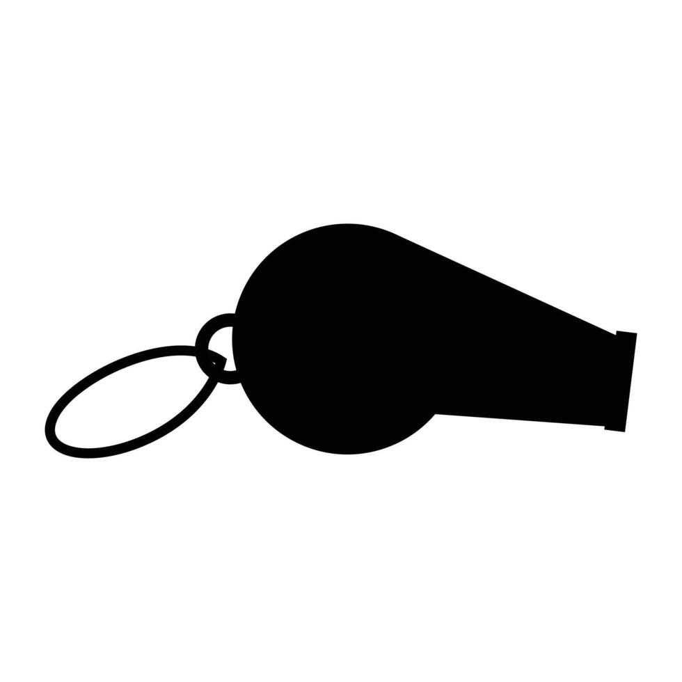 Referee Whistle Icon for Sports and Game Officiating Design vector