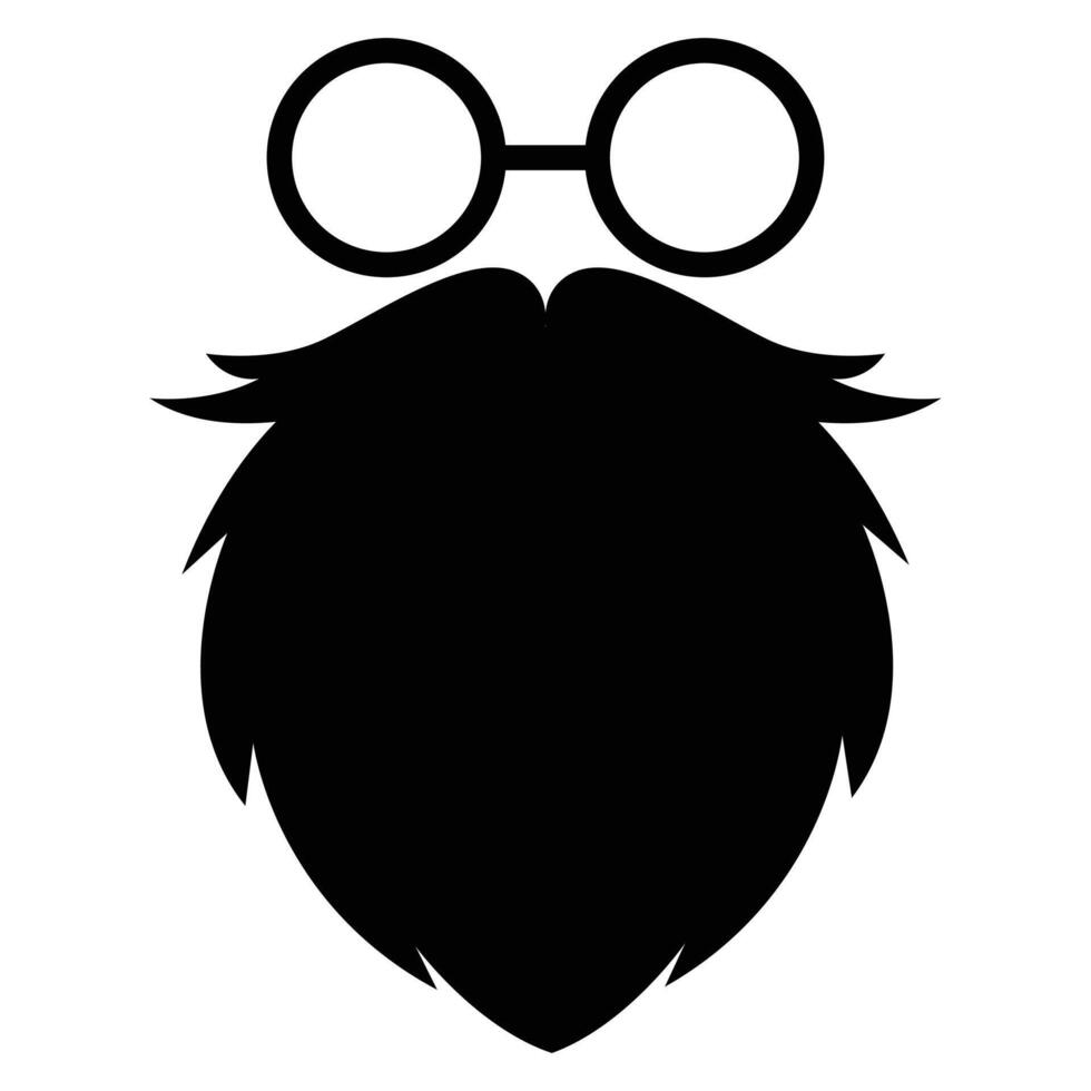 Hipster Fashion Silhouette Icon for Trendy and Modern Design vector