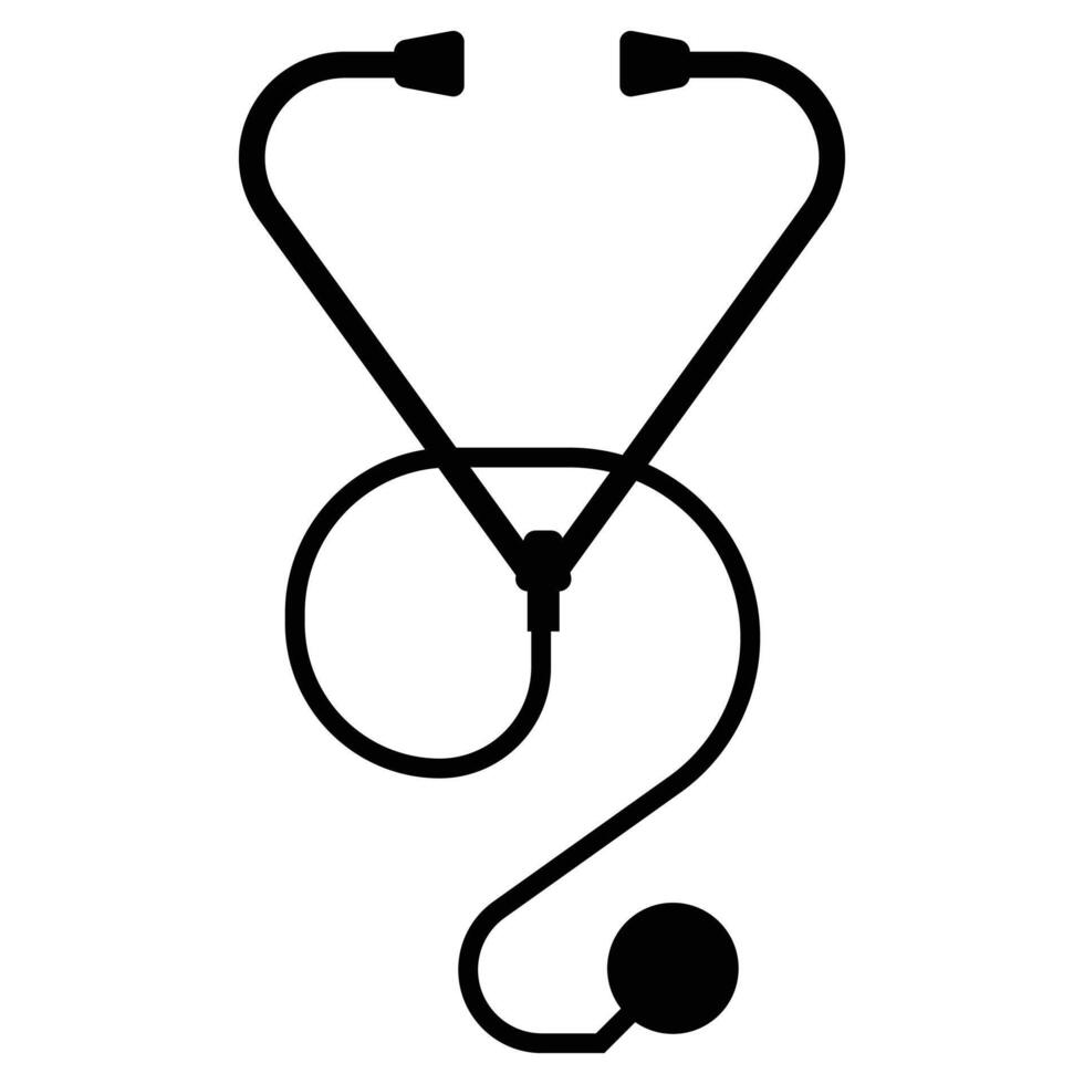 Stethoscope Icon for Medical and Healthcare Design vector