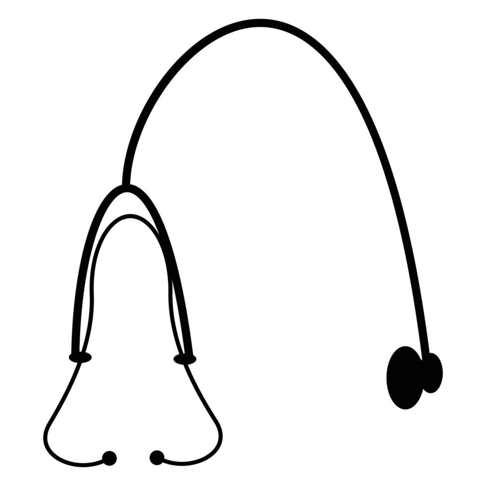 Stethoscope Icon for Medical and Healthcare Design vector