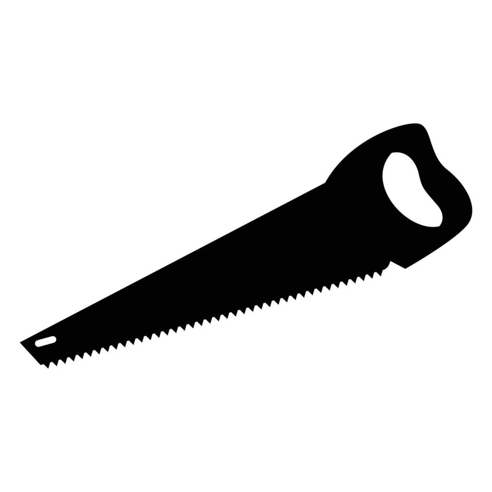 Carpentry Hand Saws Icon Tool Design for Woodworking vector