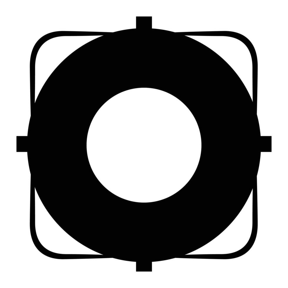 Inflatable Circle Icon for Pool and Water Fun Design vector