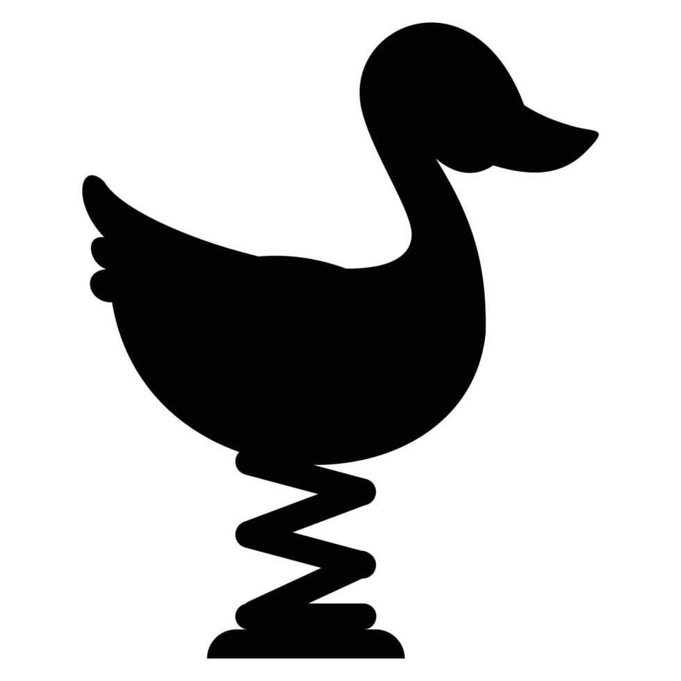 Colorful Duck Ride at Amusement Park for Children vector