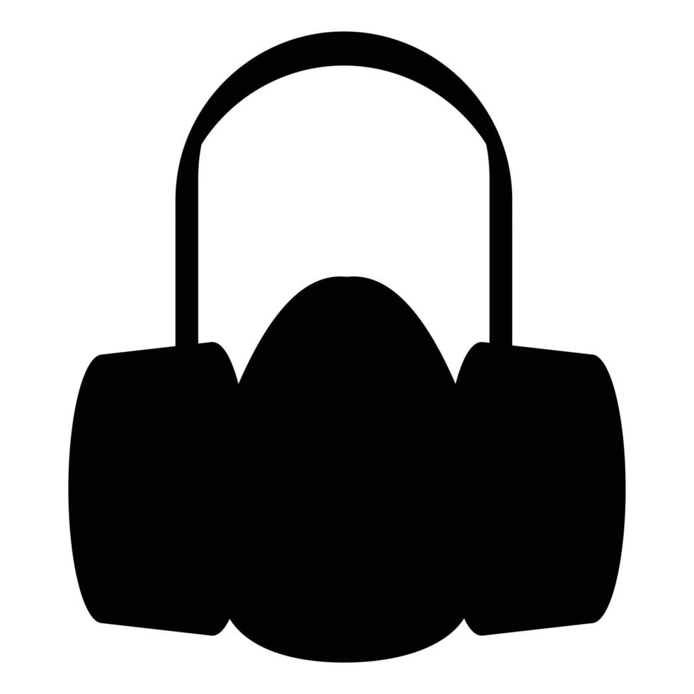 Respirator Icon for Safety and Health Protection Design vector
