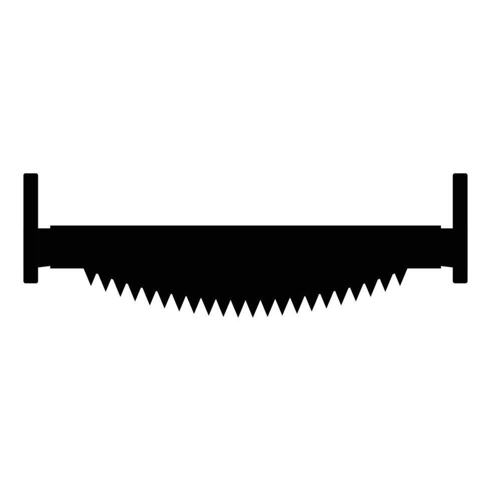 Modern Saw Icon for Construction and Woodworking Projects vector