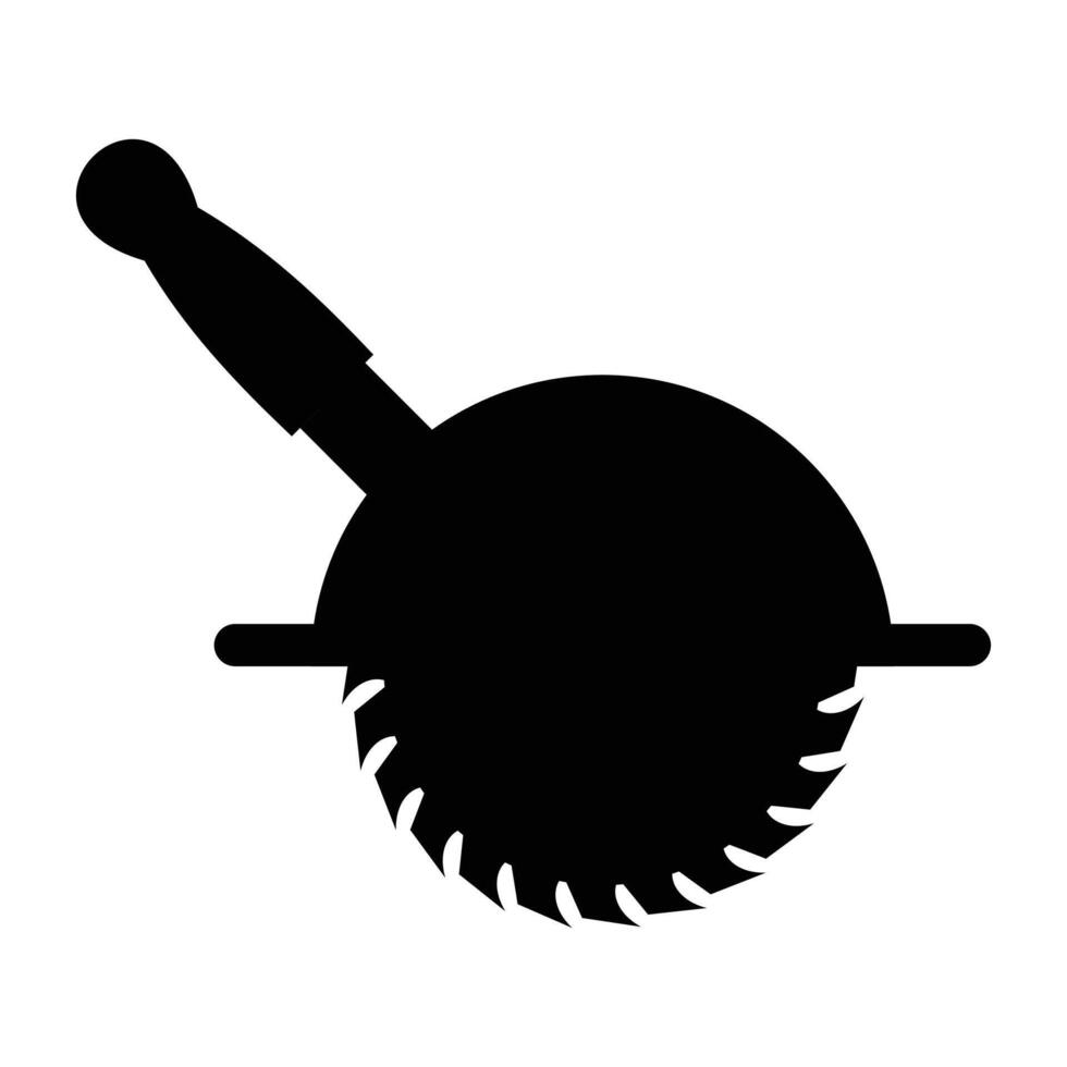 Chain Saw Icon for Construction and Woodworking Designs vector