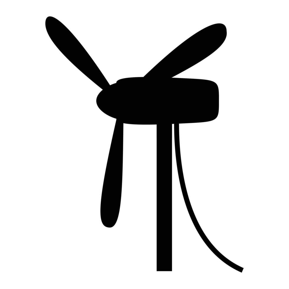 Traditional Windmill for Renewable Energy and Agriculture vector