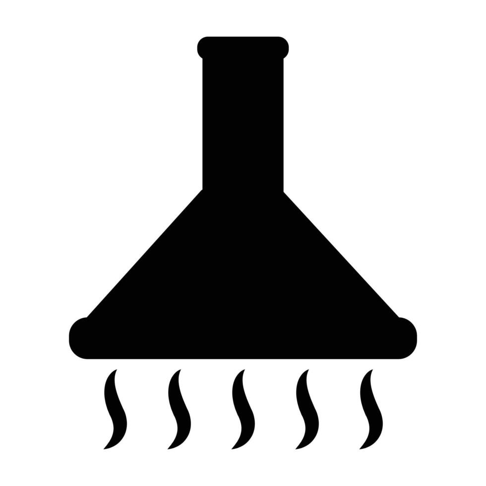 Modern Cooker Hood in Kitchen for Ventilation and Style vector