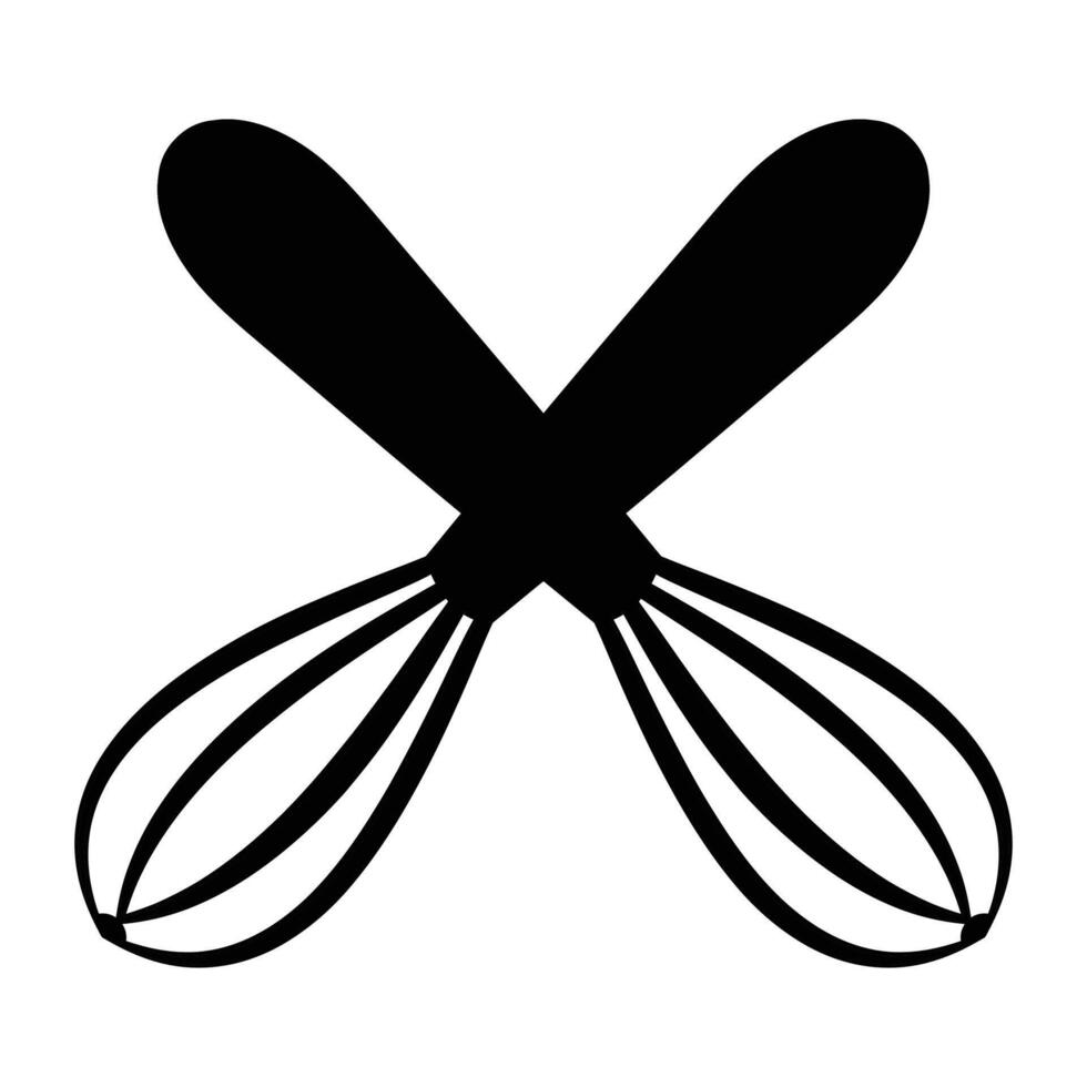 Whisk Icon for Cooking and Baking Tools vector