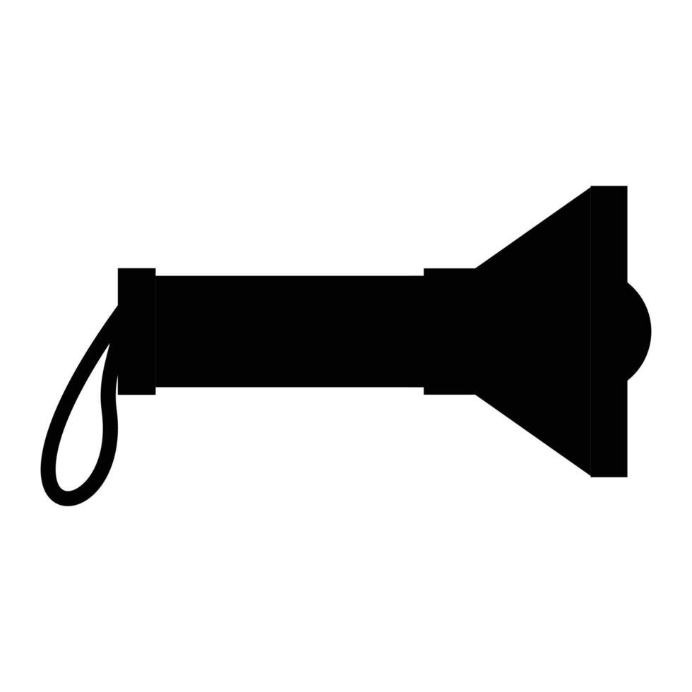 Flashlight Icon for Emergency and Outdoor Lighting vector
