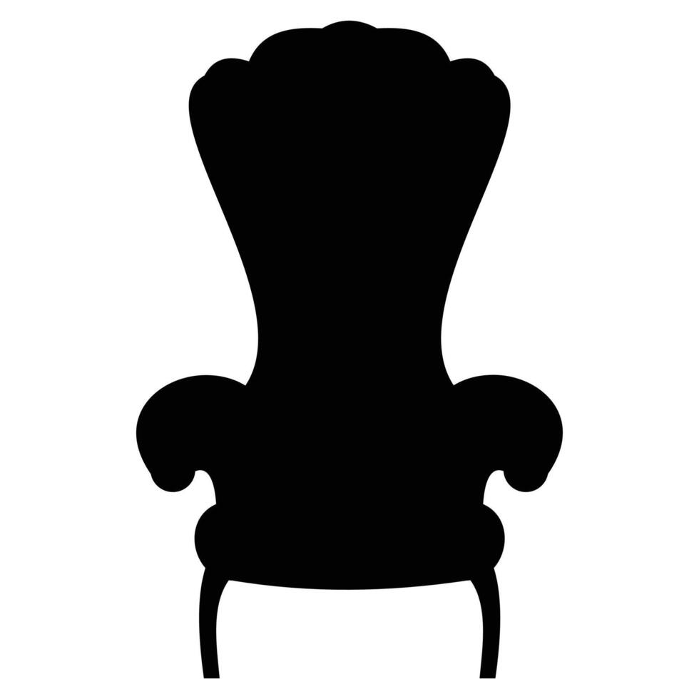 King's Chair Icon for Royalty and Luxury Designs vector