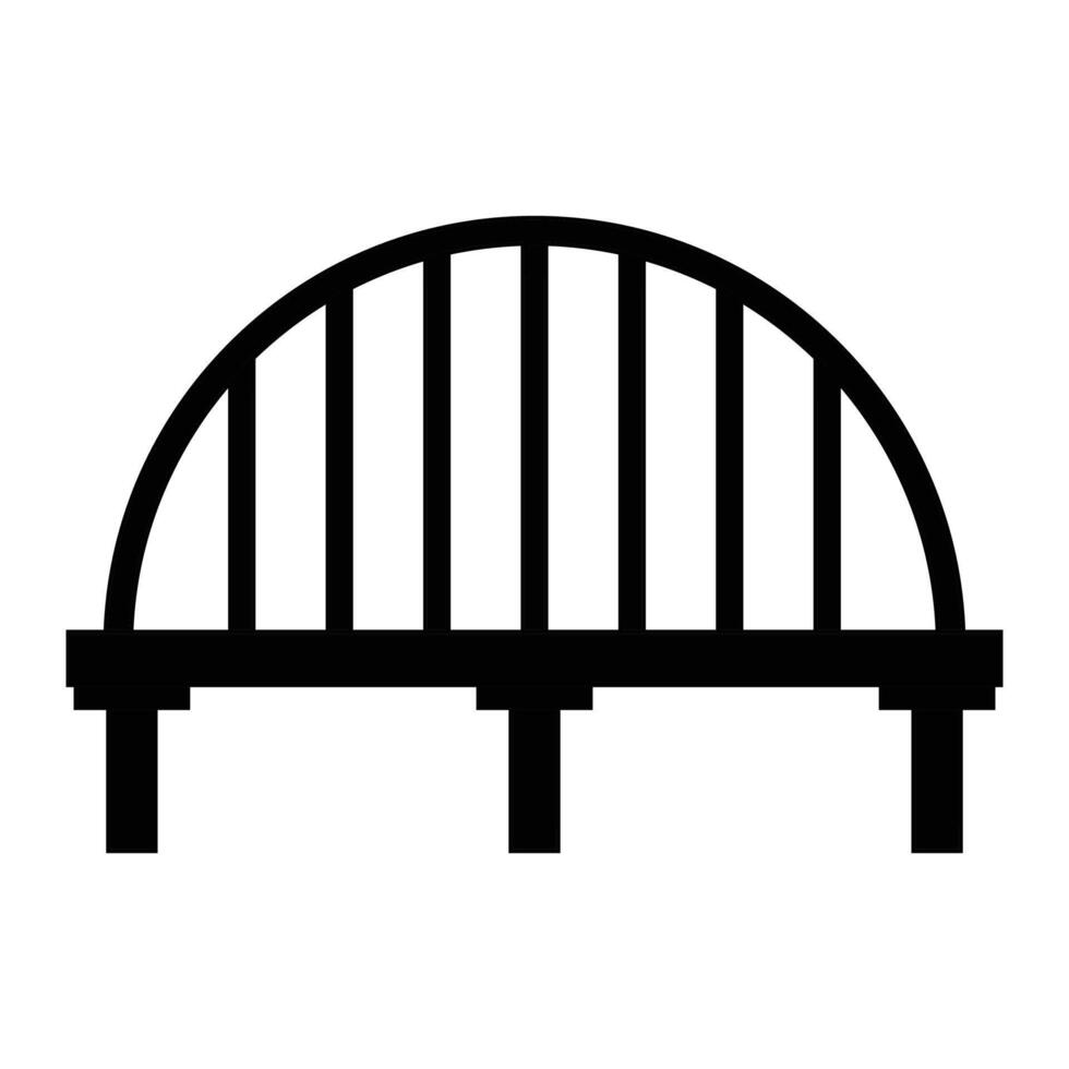 Bridge Icon for Infrastructure and Engineering Designs vector